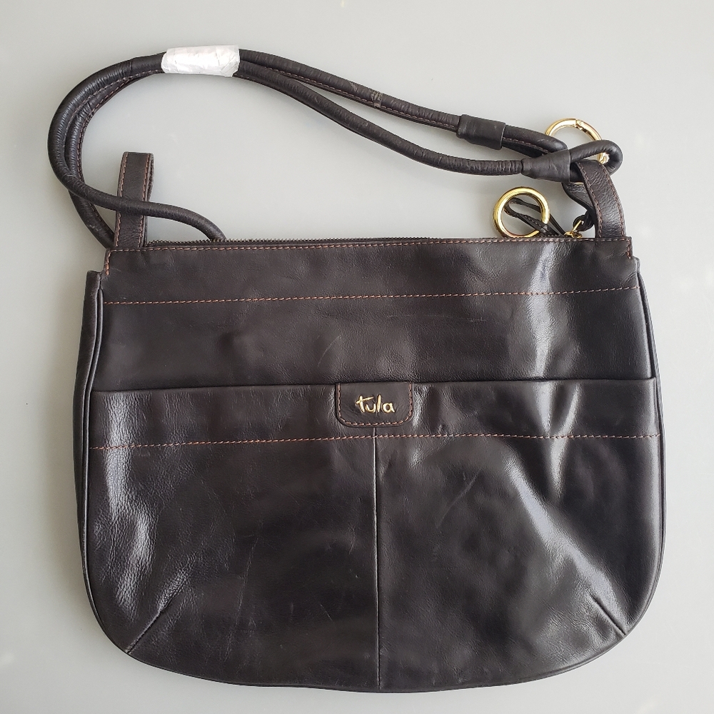 Tula Leather Black New Handbag